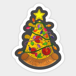 Pizza christmas tree Sticker